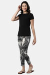 Enamor Viscose Loungewear Bottom - Black Abstract Tribe Aop — thumbnail 5